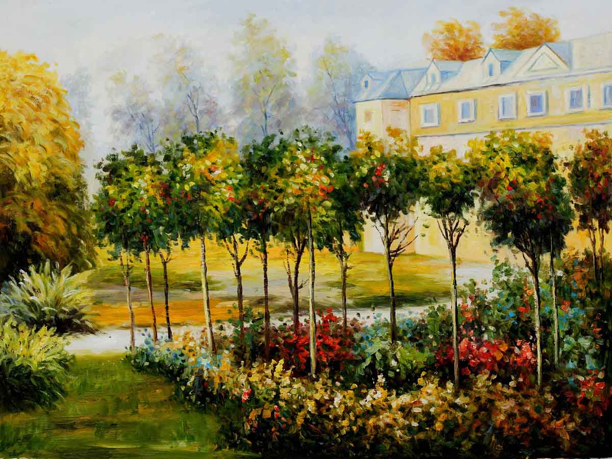 The Garden at Fontenay, 1874 - Pierre-Auguste Renoir painting on canvas